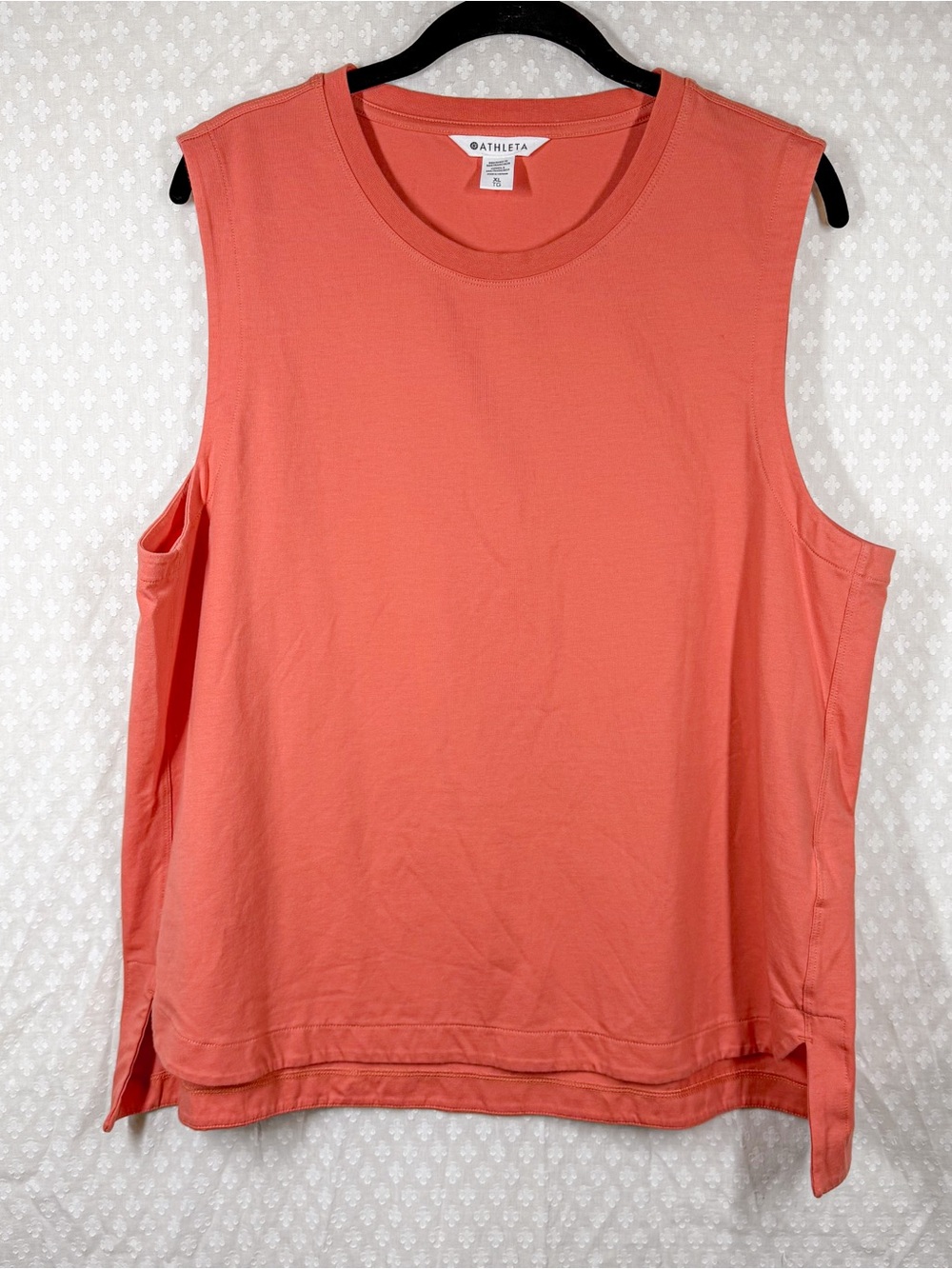 Athleta Coral Orange Effortless Tank Top